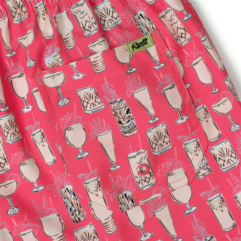 RSVLTS Good Libations Hybrid Shorts in Pink — detail 2