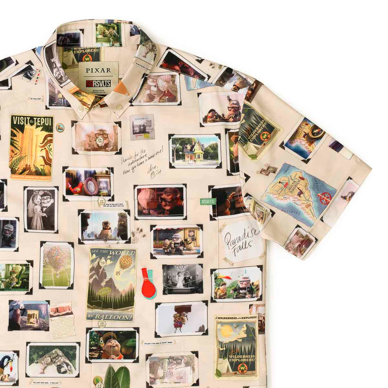 RSVLTS Our Adventure Book KUNUFLEX Short Sleeve Shirt in Multicolor — front view