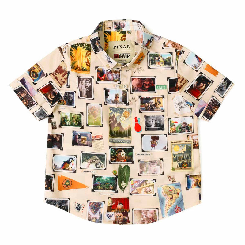 RSVLTS Our Adventure Book Preschool KUNUFLEX Short Sleeve Shirt in Multicolor — front view