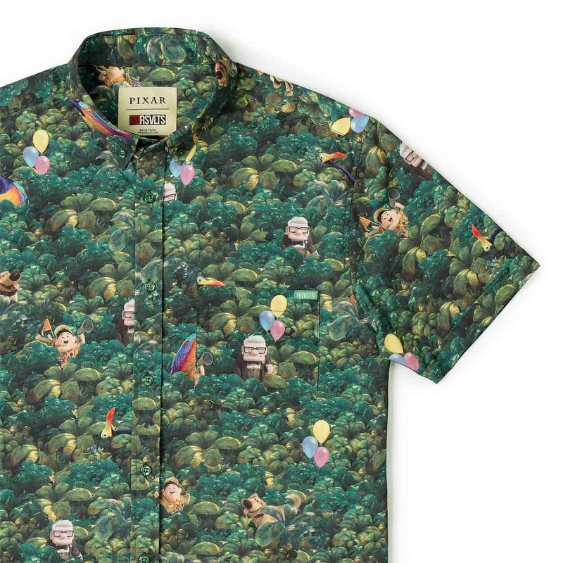 RSVLTS I Found the Snipe KUNUFLEX Short Sleeve Shirt in Green — front view