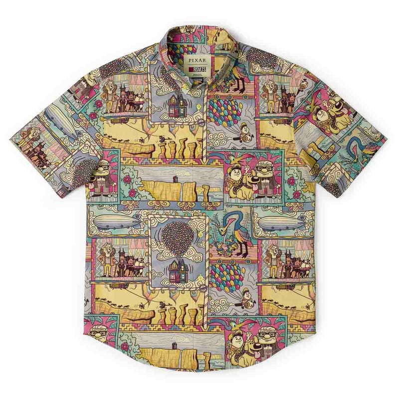 RSVLTS Paradise Found KUNUFLEX Short Sleeve Shirt in Brown — detail 3