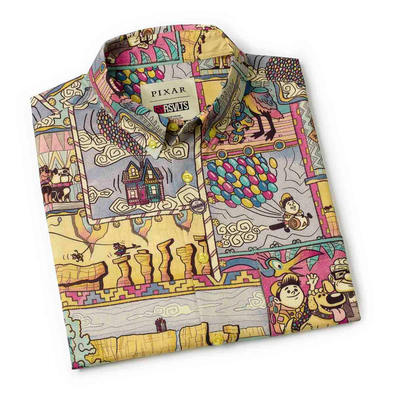 RSVLTS Paradise Found KUNUFLEX Short Sleeve Shirt in Brown — detail 8