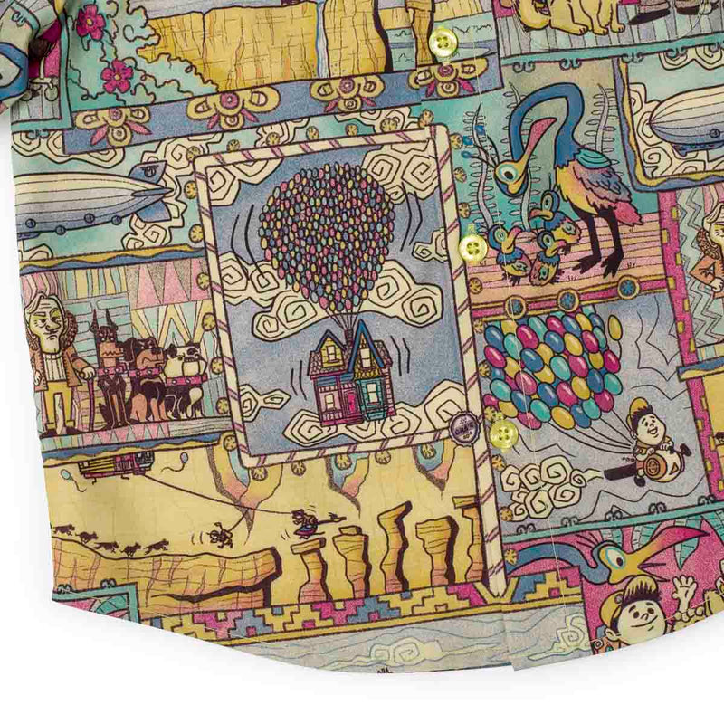 RSVLTS Paradise Found Preschool KUNUFLEX Short Sleeve Shirt in Brown — detail 4