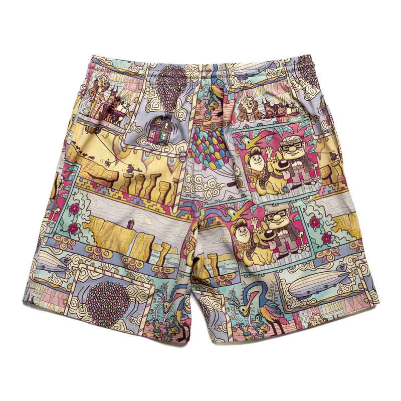 RSVLTS Paradise Found Hybrid Shorts in Brown — detail 5