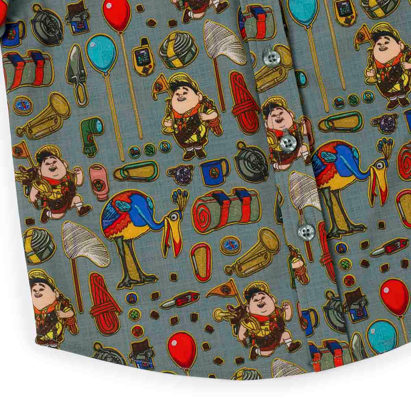 RSVLTS The Wilderness Must Be Explored Preschool KUNUFLEX Short Sleeve Shirt in Gray — detail 4