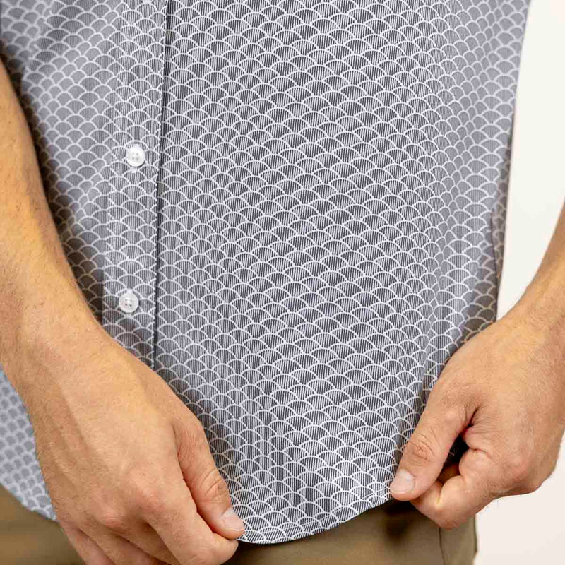 RSVLTS The Seaside KUNUFLEX Short Sleeve Shirt in Blue — detail 2