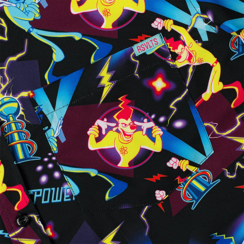 RSVLTS Powerline KUNUFLEX Short Sleeve Shirt in Black — detail 2