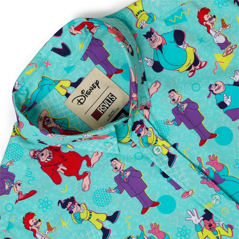 RSVLTS The Whole Goofin' Gang KUNUFLEX Short Sleeve Shirt in Blue — detail 5