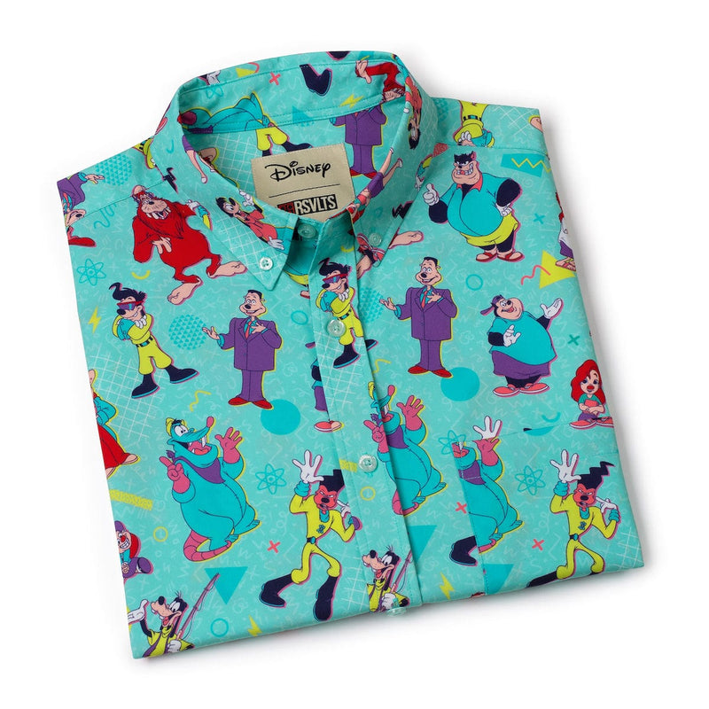 RSVLTS The Whole Goofin' Gang KUNUFLEX Short Sleeve Shirt in Blue — detail 8