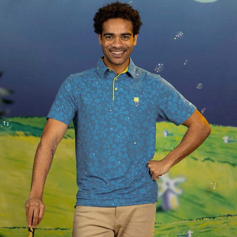 RSVLTS 18 Holes Later... All-Day Polo in Blue — detail 3