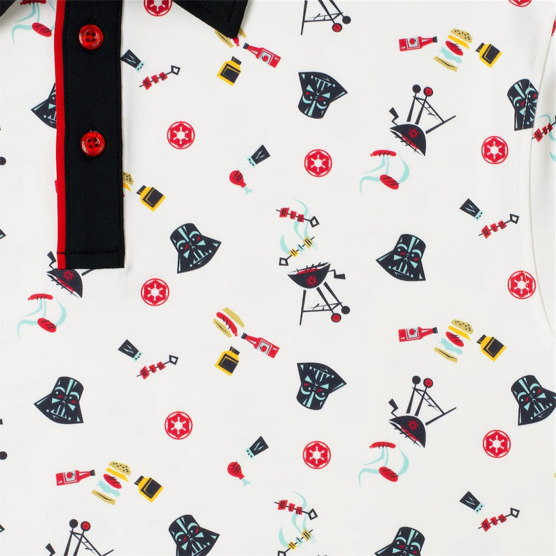 RSVLTS Grillin' Like a Villain All-Day Polo in White — detail 2