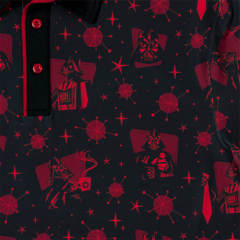 RSVLTS Happy Vader’s Day All-Day Polo in Black — detail 2