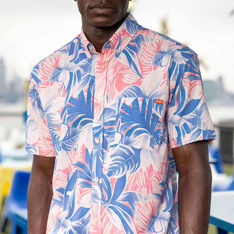 RSVLTS Tropical Shade KUNUFLEX Short Sleeve Shirt — front view