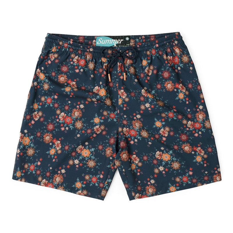 RSVLTS Petal to the Meadow Hybrid Shorts in Blue — detail 2