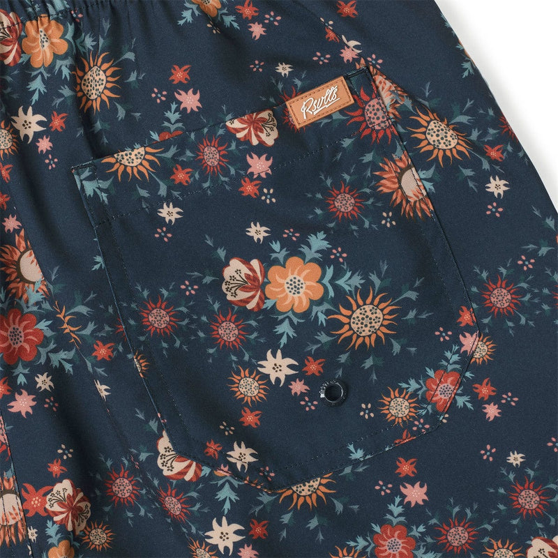 RSVLTS Petal to the Meadow Hybrid Shorts in Blue — detail 3
