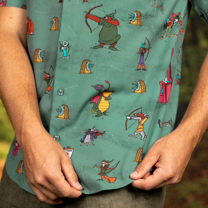 RSVLTS Archrivals KUNUFLEX Short Sleeve Shirt in Green — detail 3