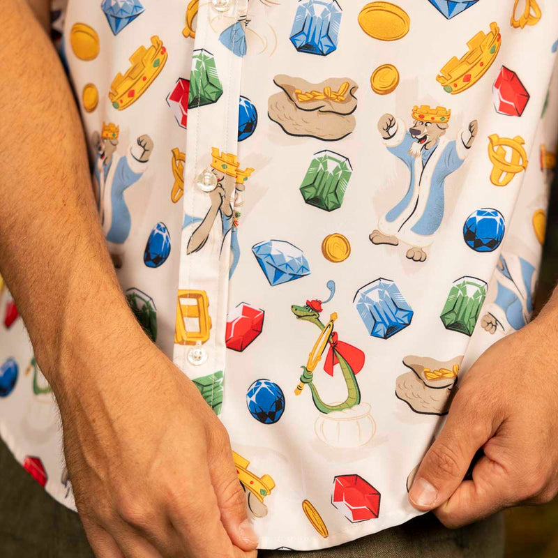 RSVLTS John the Worst KUNUFLEX Short Sleeve Shirt in Neutral — detail 4