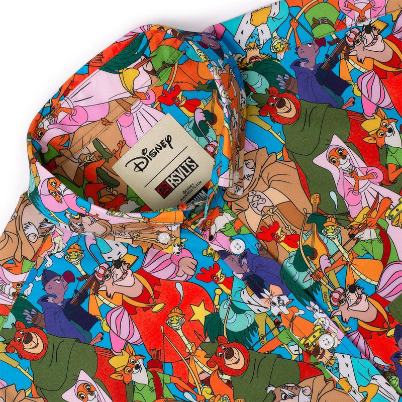 RSVLTS Welcome to Nottingham KUNUFLEX Short Sleeve Shirt in Multicolor — detail 5