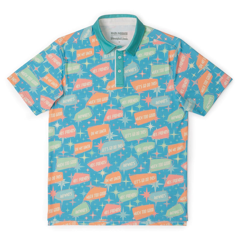 RSVLTS Phrasing Mr. Morrow All-Day Polo in Green — front view