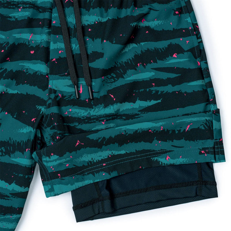 RSVLTS Liger Camo V1 Lined Training Shorts in Black — detail 2