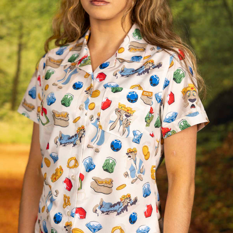 RSVLTS John the Worst Women's KUNUFLEX Short Sleeve Shirt in Multicolor — detail 3