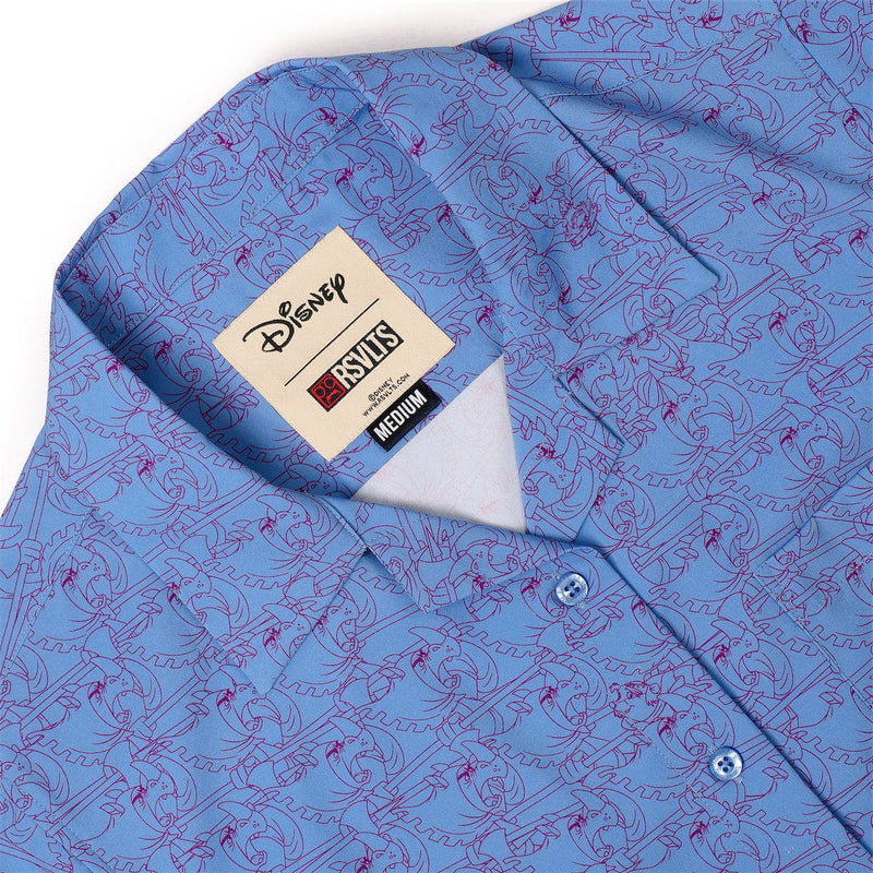 RSVLTS Seize Them! Women's KUNUFLEX Short Sleeve Shirt in Blue — detail 6
