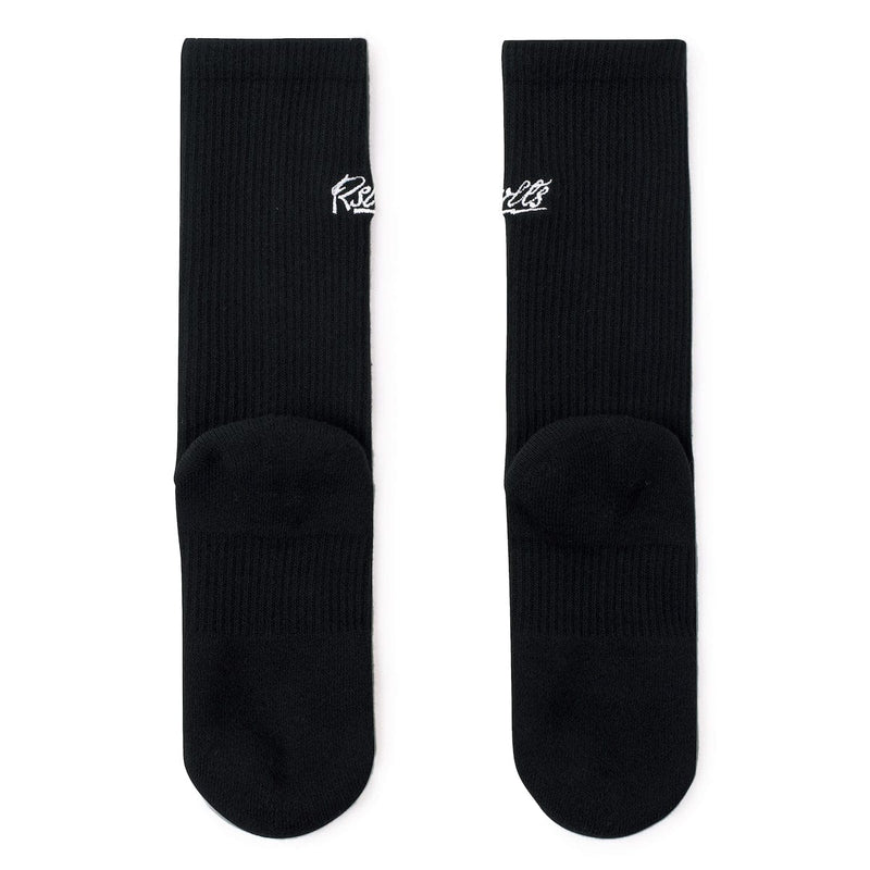 RSVLTS The Bolt (Black) Crew Socks in Black — detail 3