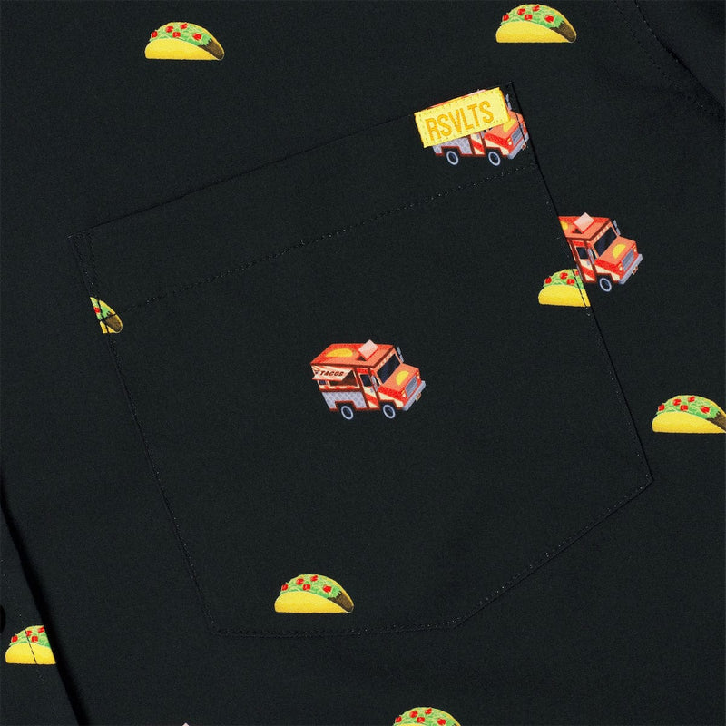 RSVLTS Guac 'n' Roll KUNUFLEX Short Sleeve Shirt in Black — detail 2