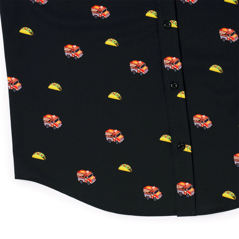 RSVLTS Guac 'n' Roll KUNUFLEX Short Sleeve Shirt in Black — detail 5