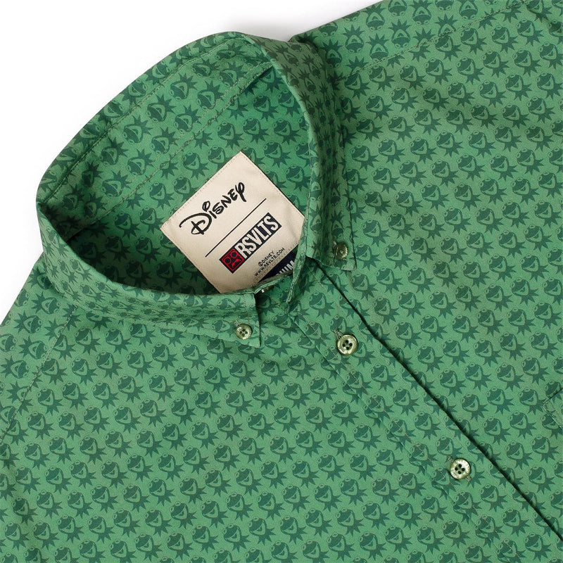 RSVLTS Goin’ Green KUNUFLEX Short Sleeve Shirt in Green — detail 4
