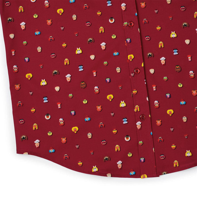 RSVLTS Lil Muppets KUNUFLEX Short Sleeve Shirt in Red — detail 4