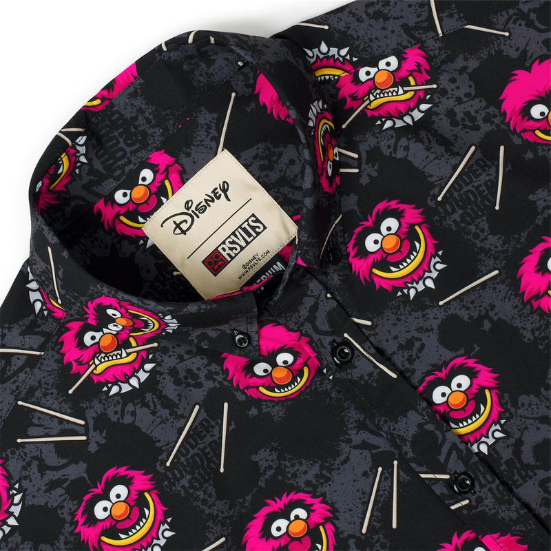 RSVLTS RAHHHHH!!! KUNUFLEX Short Sleeve Shirt in Black — detail 3