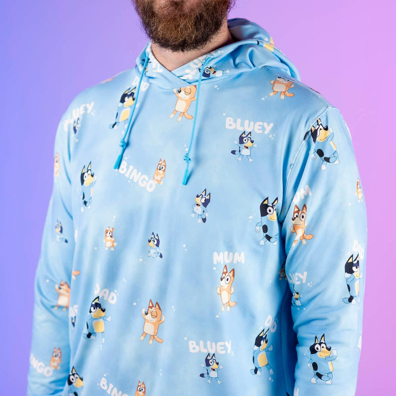RSVLTS Meet the Heelers Performance Hoodie in Blue — detail 2