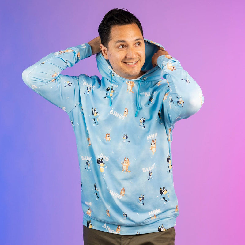RSVLTS Meet the Heelers Performance Hoodie in Blue — detail 4