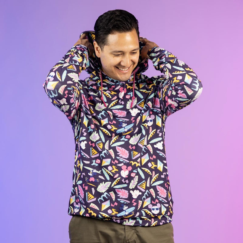 RSVLTS Surfin' Mickey Performance Hoodie in Blue — detail 2