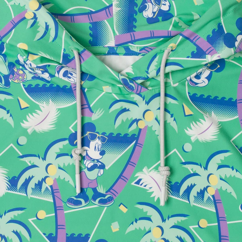 RSVLTS Cabana Mickey Performance Hoodie in Green — detail 3