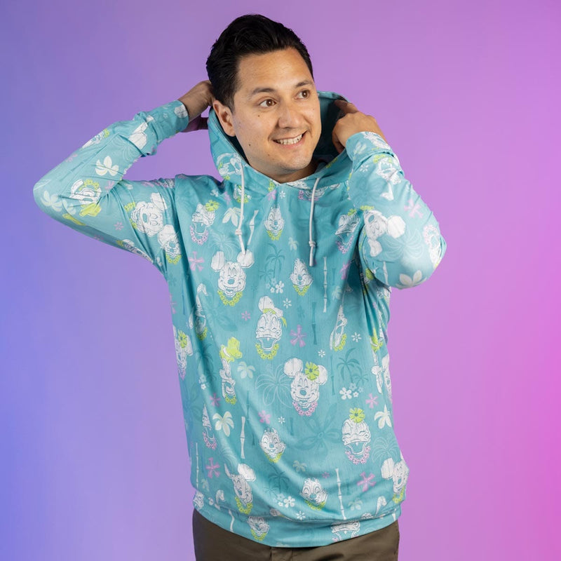 RSVLTS Island Smilin' Performance Hoodie in Green — detail 2