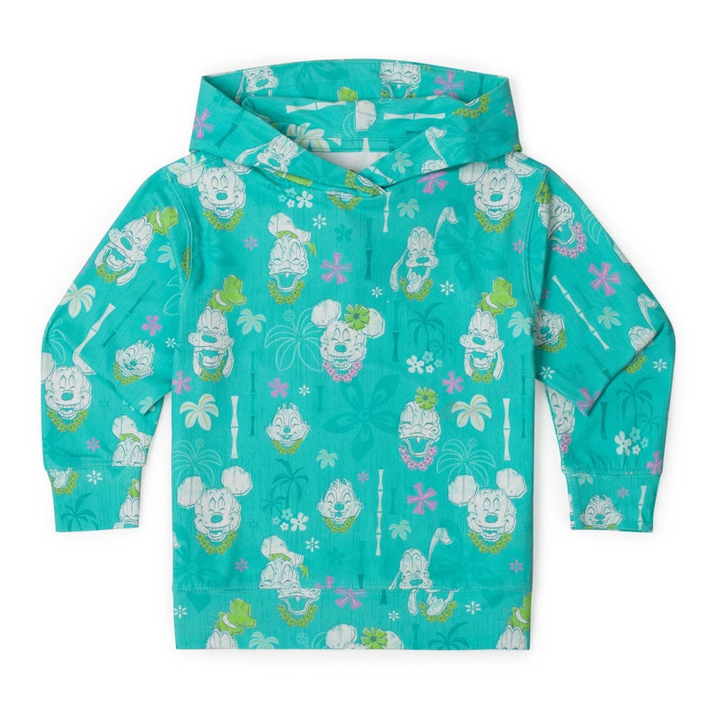 RSVLTS Island Smilin' Preschool Performance Hoodie in Green — front view