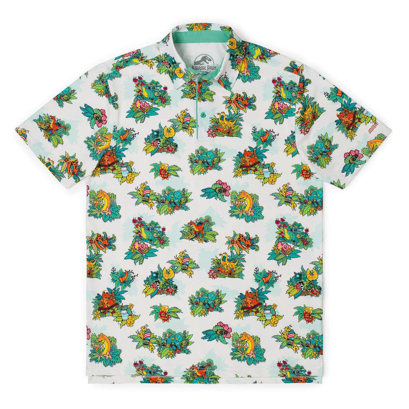 RSVLTS Must Grow Faster All-Day Polo in Green — front view