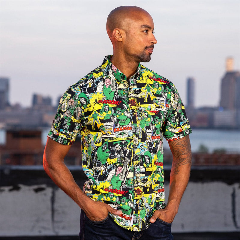 RSVLTS I Am Doom KUNUFLEX Short Sleeve Shirt in Black — detail 2