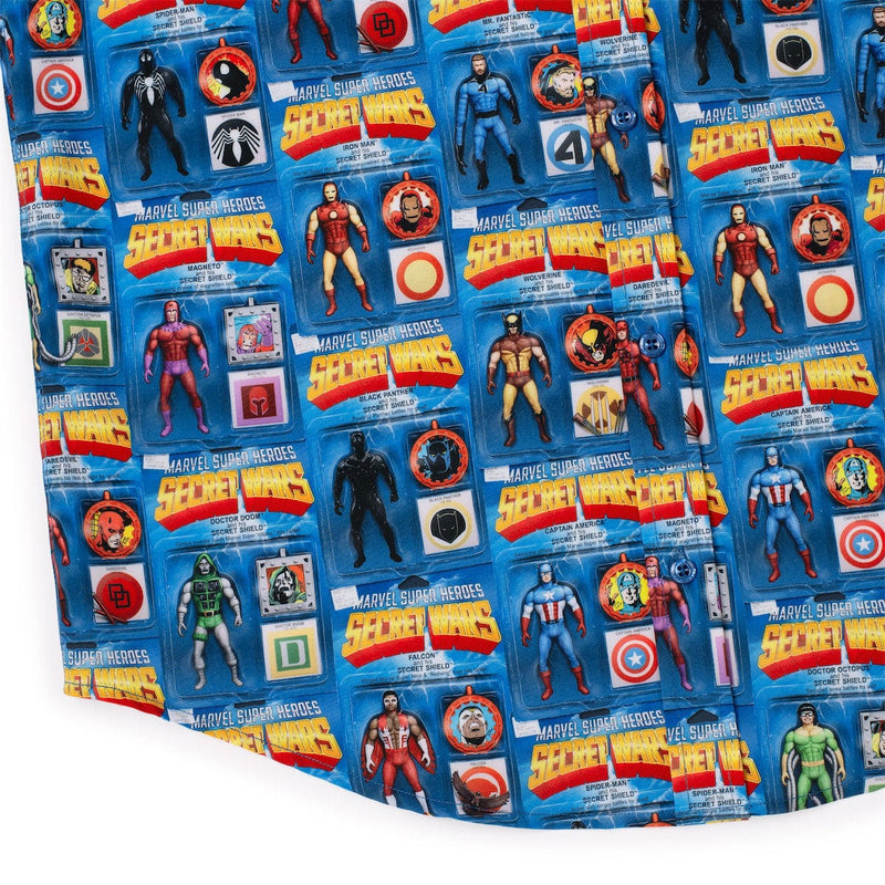 RSVLTS Secret Shields KUNUFLEX Short Sleeve Shirt in Blue — detail 7