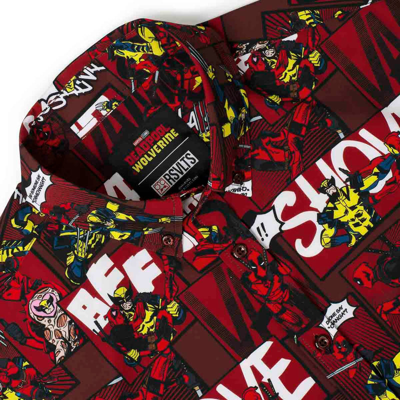 RSVLTS Snikts & Smooches KUNUFLEX Short Sleeve Shirt in Multicolor — detail 6