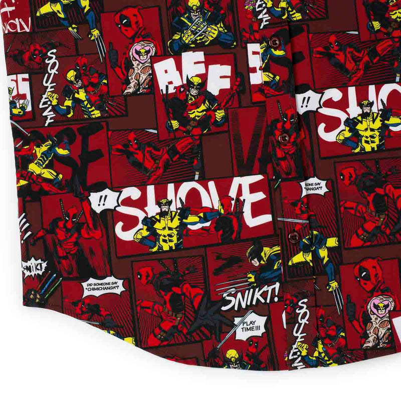 RSVLTS Snikts & Smooches KUNUFLEX Short Sleeve Shirt in Multicolor — detail 7