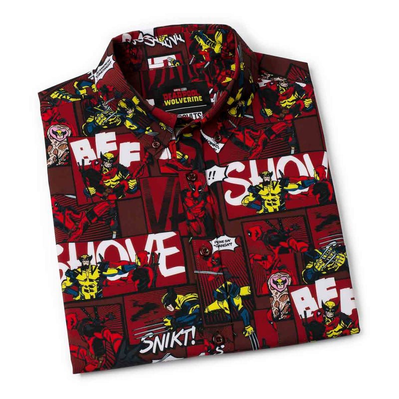 RSVLTS Snikts & Smooches KUNUFLEX Short Sleeve Shirt in Multicolor — detail 8