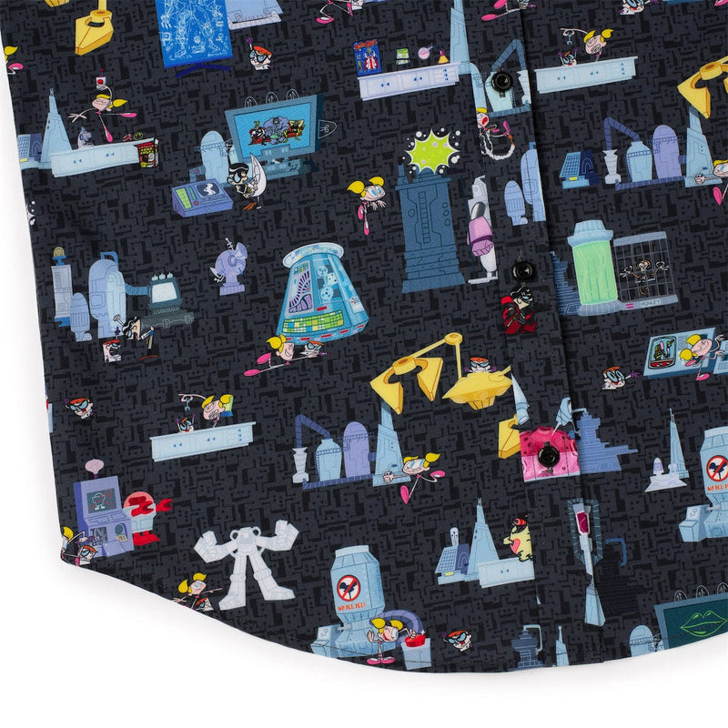 RSVLTS DEE DEE KUNUFLEX Short Sleeve Shirt in Black — detail 5