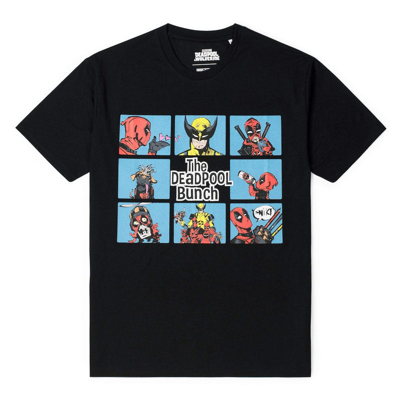 RSVLTS The Deadpool Bunch Crewneck Tee in Black — front view