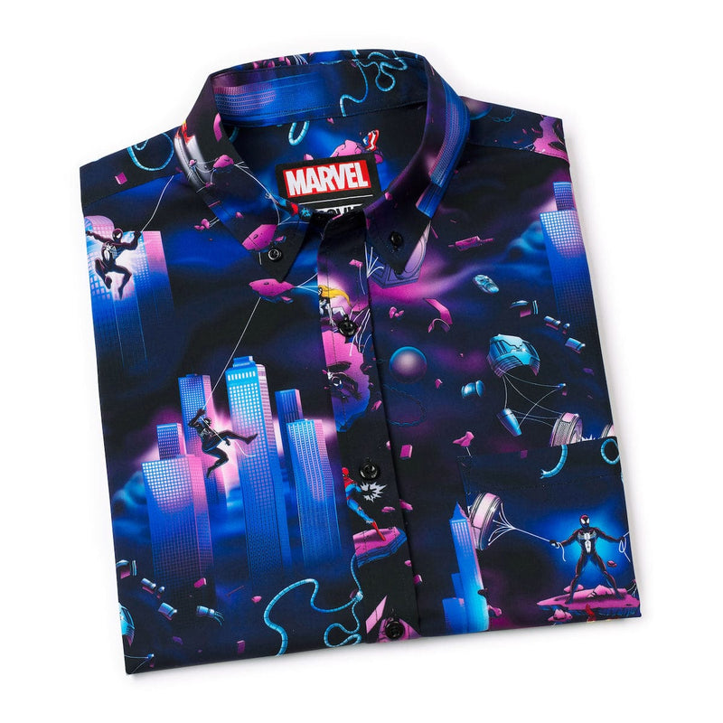 RSVLTS The Symbiote KUNUFLEX Short Sleeve Shirt in Blue — detail 8