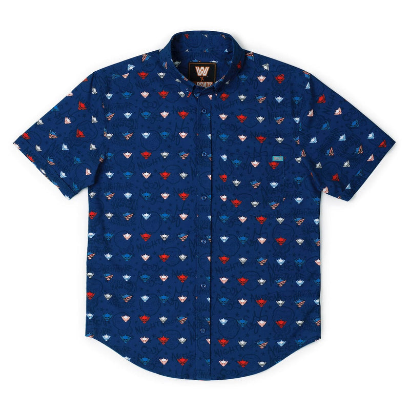 RSVLTS Rhode Rage KUNUFLEX Short Sleeve Shirt in Blue — detail 2