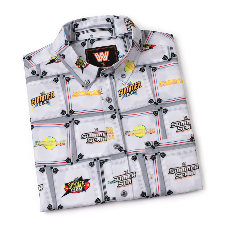 RSVLTS Ring in SummerSlam KUNUFLEX Short Sleeve Shirt in Gray — detail 6