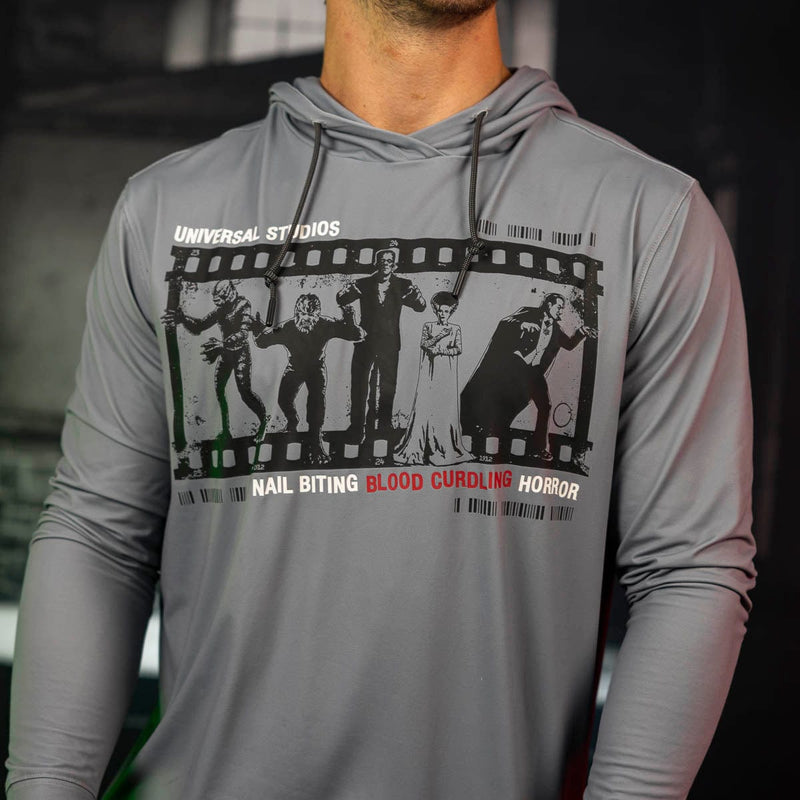 RSVLTS Nail Biting Blood Curdling Horror Performance Hoodie in Gray — detail 5